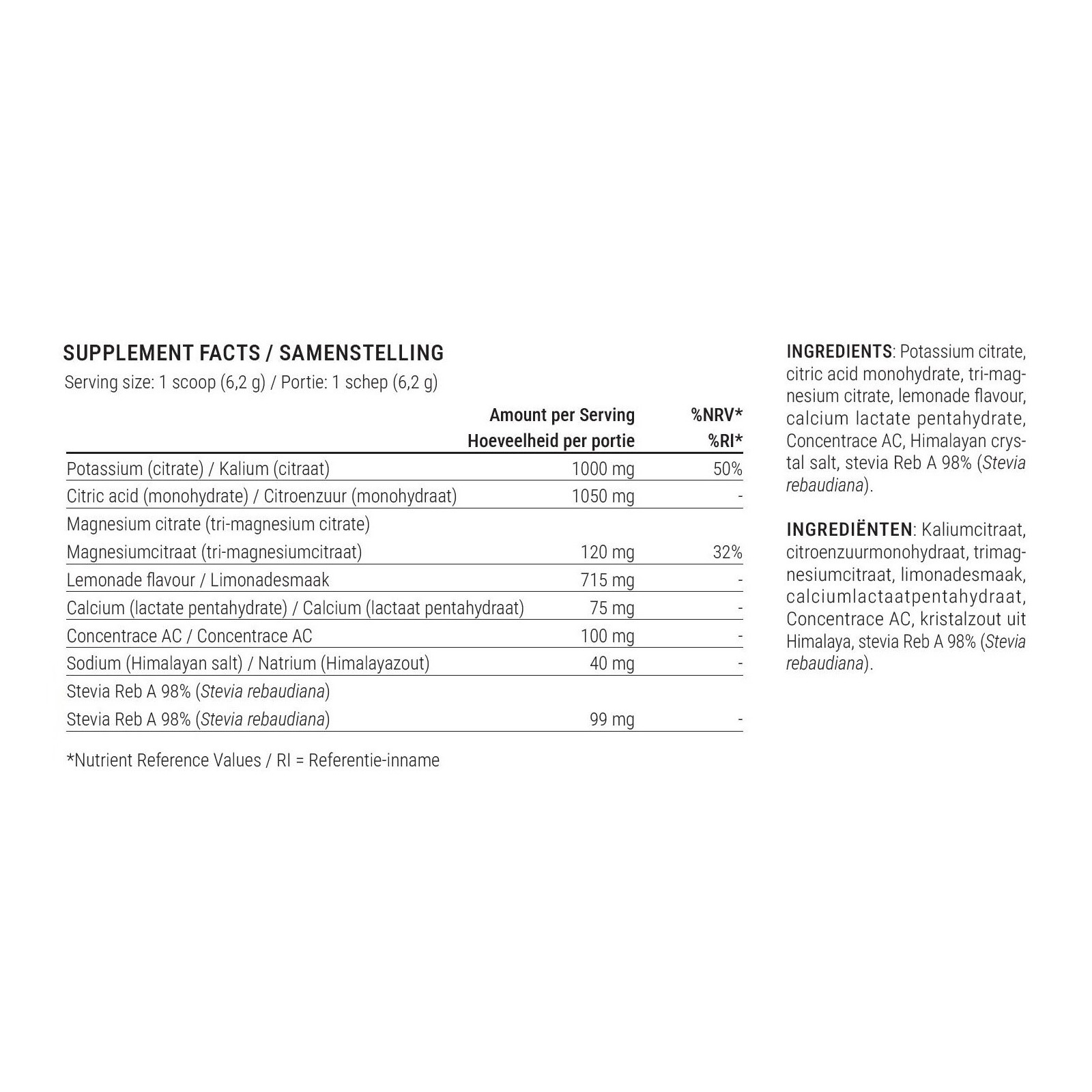 Electrolyte Powder Lemonade 50 servings