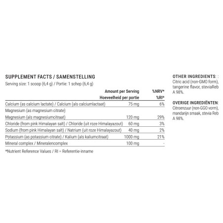 Electrolyte Powder Tangerine Natural Flavor 50 servings