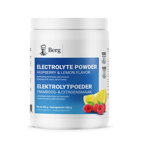 Electrolyte Powder Raspberry & Lemon Natural Flavor 100 Servings