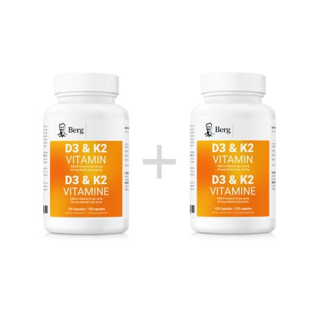 D3 & K2 Vitamin (2,000 IU) bundle 2 in pack