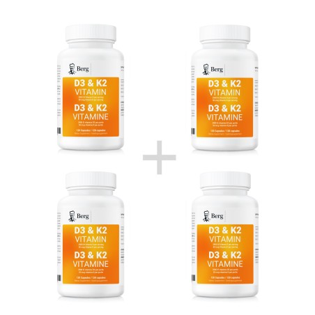 D3 & K2 Vitamin (2,000 IU) bundle 4 in pack