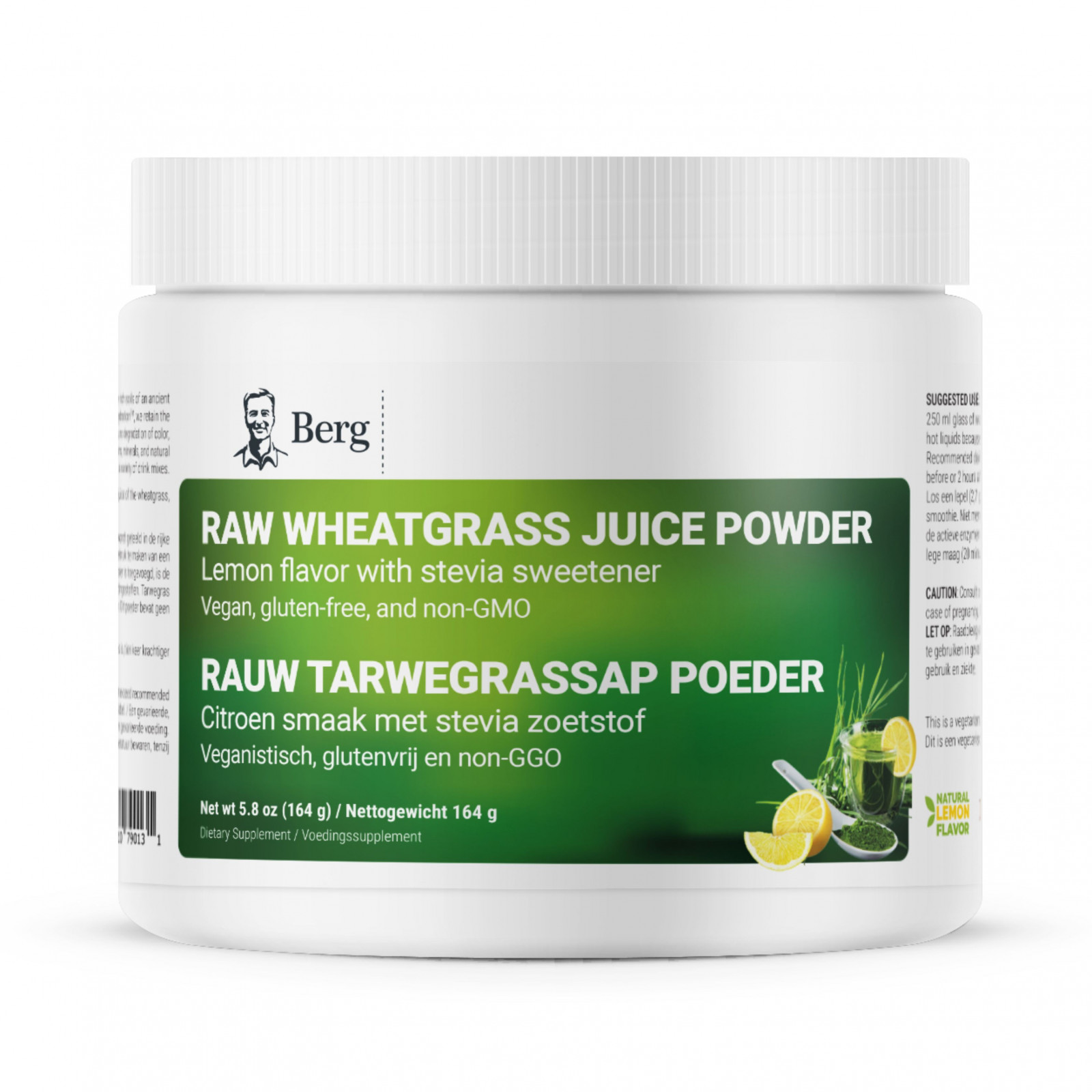 Raw Wheatgrass Juice Powder Lemon