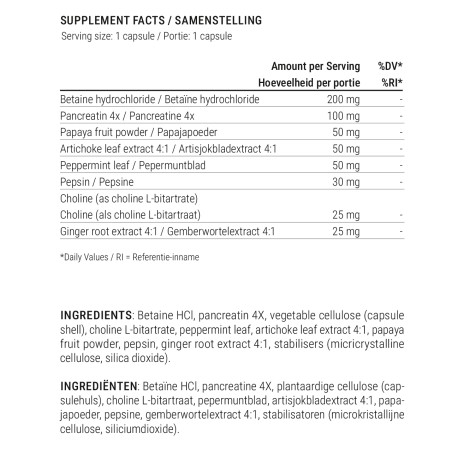 Bile support Formula (UK formula)