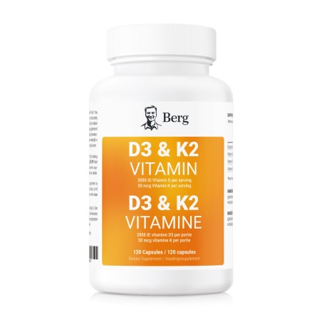 D3 & K2 Vitamin (2,000 IU) - 120 capsules