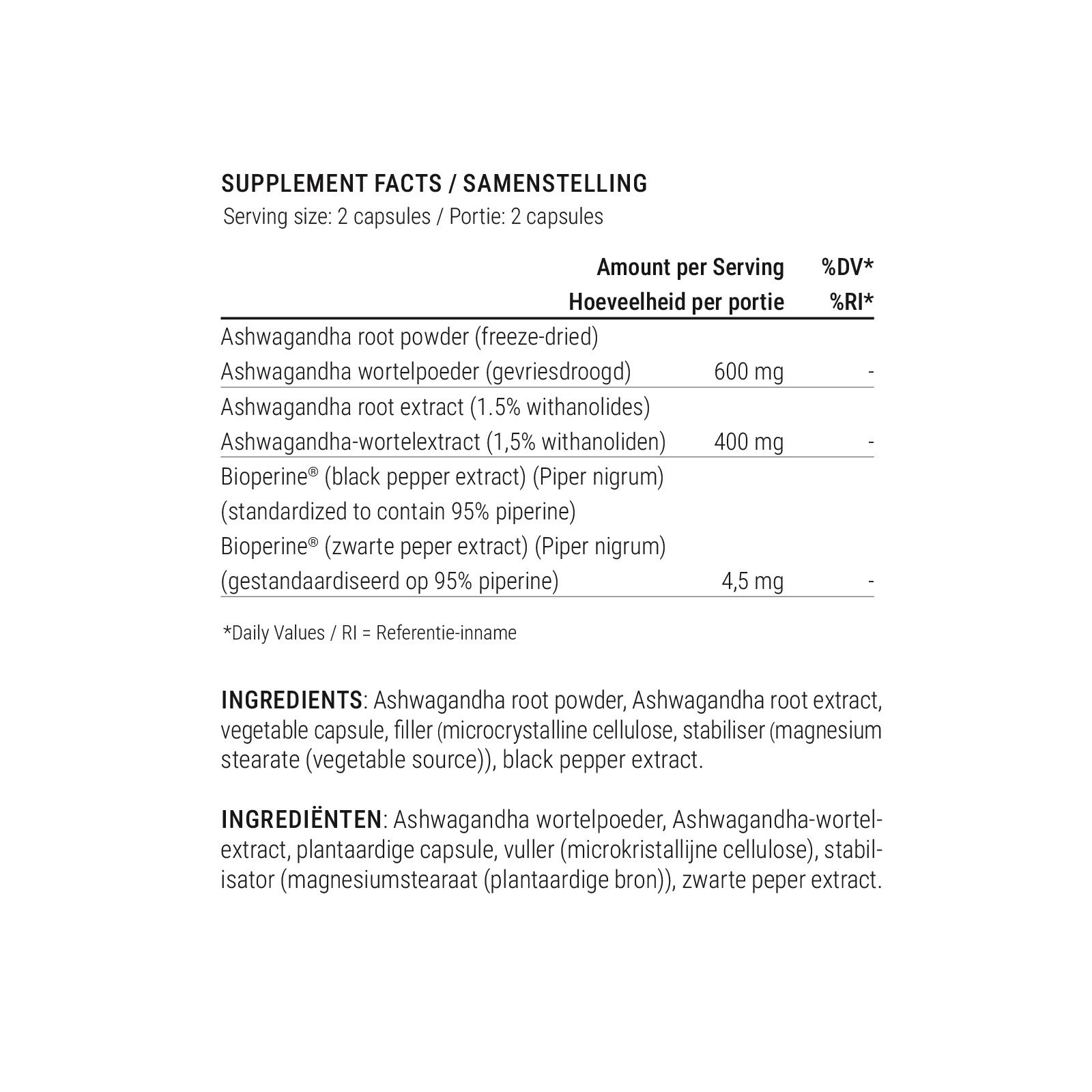 Ashwagandha with Black Pepper