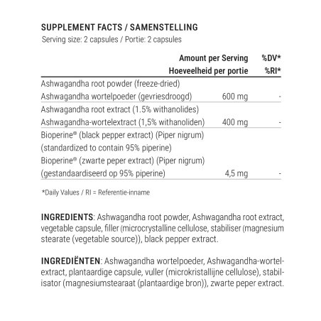 Ashwagandha with Black Pepper