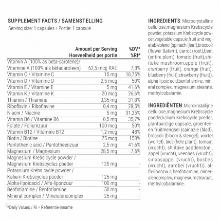 Multivitamínico de Alimentos Integrais com Minerais