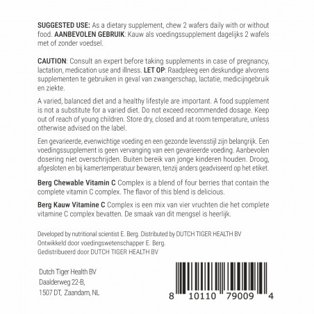 Berg’s Chewable Vitamin C Complex