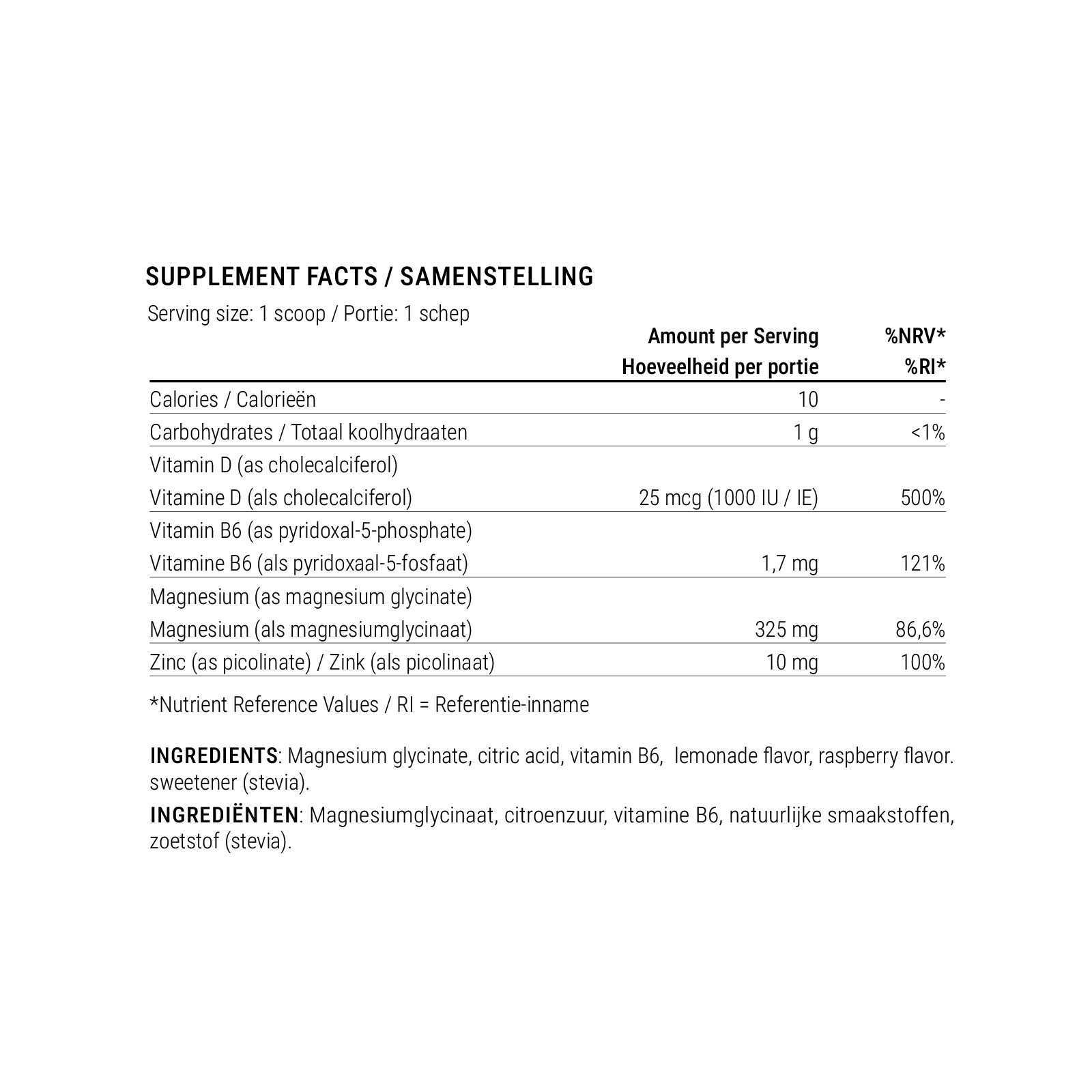 Magnesium Powder Drink Raspberry Lemon Flavor