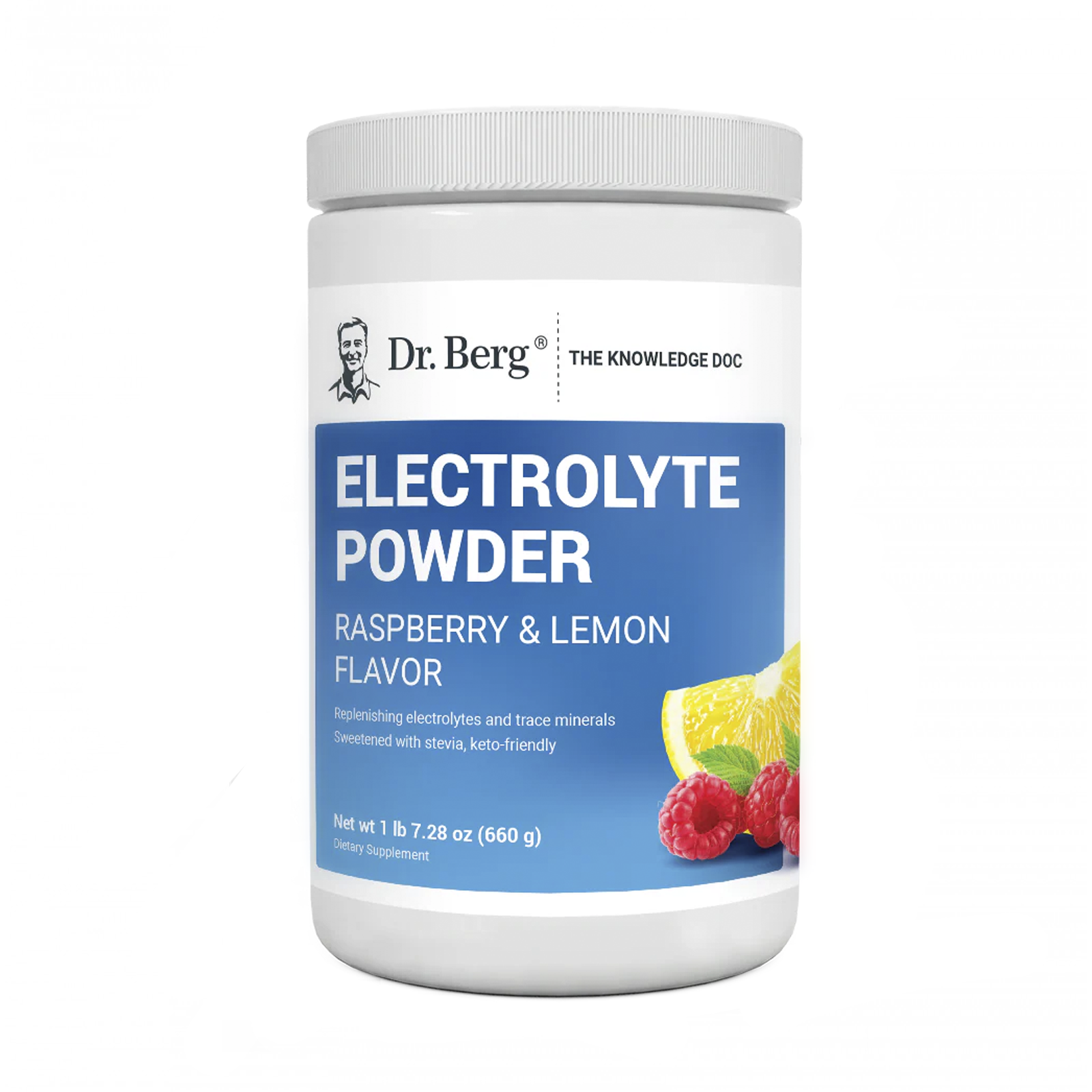 Electrolyte Powder Raspberry & Lemon Natural Flavor 100 Servings