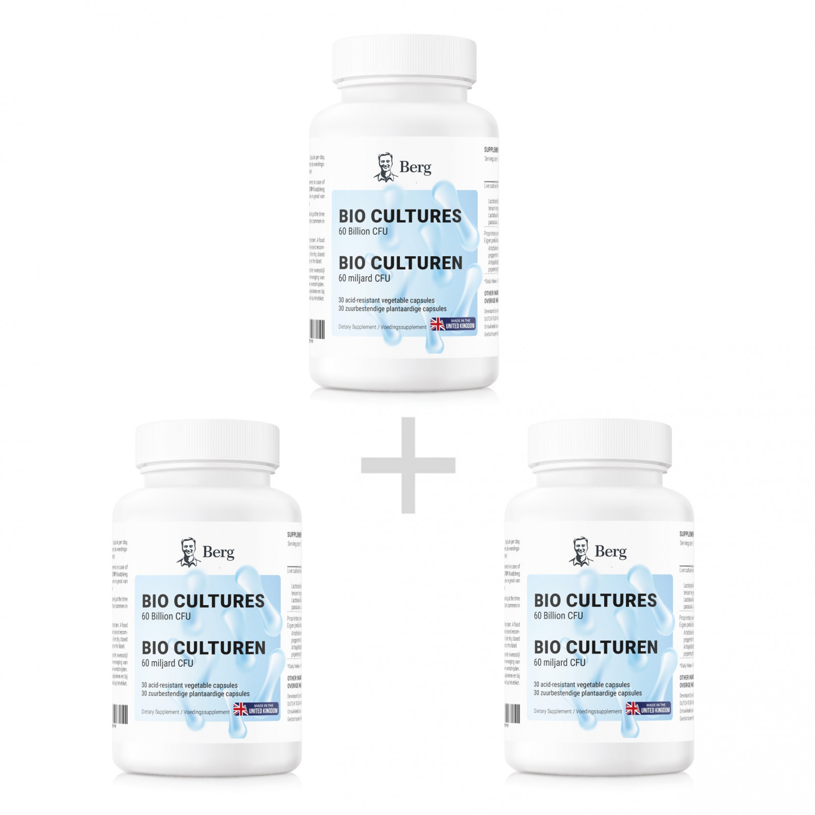 BIO CULTURES 60 Billion CFU bundle 3 in pack