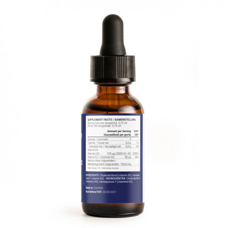 Vitamin D3 and K2 with MCT Oil
