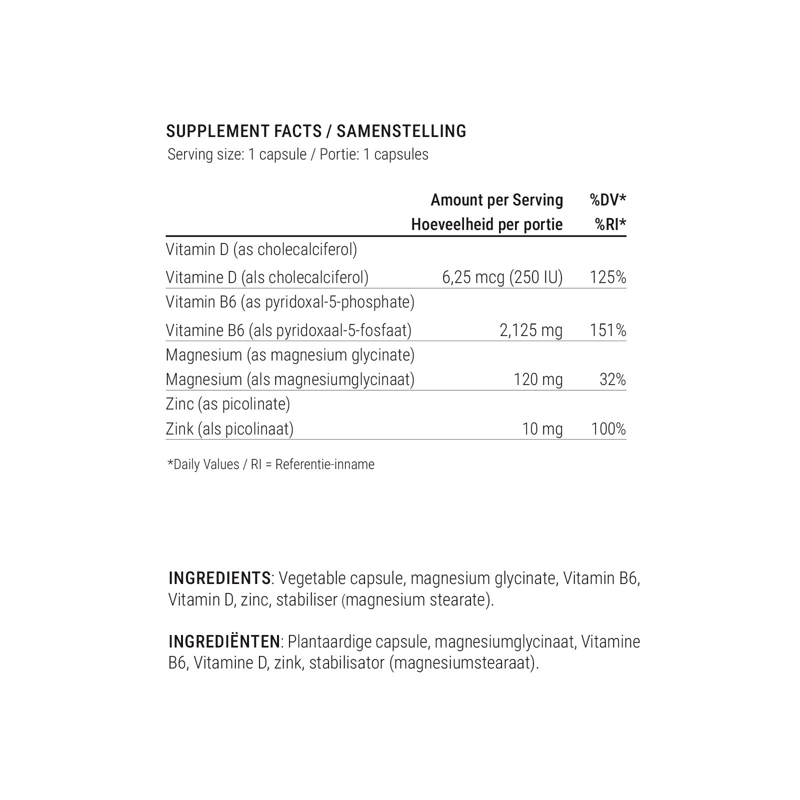 Magnesium Glycinate (90 Capsules)
